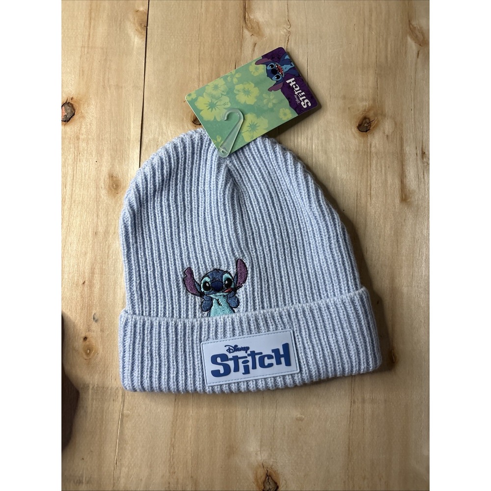 Disney Stitch Beanie Cap Hat Light Blue Cozy NEW Lilo Movie Concept One $25 MSRP